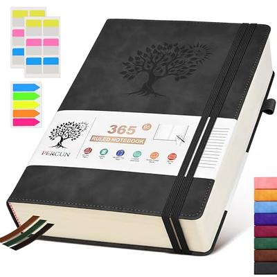 Hardcover Spiral Notebook, College Ruled Notebook Journal with 320