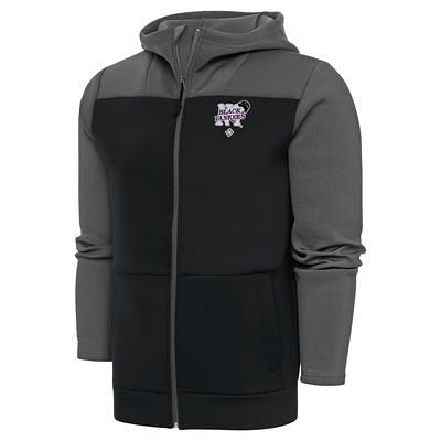 Antigua MLB Detroit Tigers Men's Protect Full Zip Hood, Black, Medium