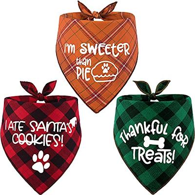  Malier 2 Pack Dog Bandana Christmas Classic Buffalo Plaid Pets  Scarf Triangle Bibs Kerchief Set Pet Costume Accessories Decoration for  Small Medium Large Dogs Cats Pets (Large) : Pet Supplies