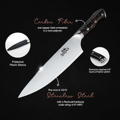 Custom Chefs Knife, Eight Inch Blade, stainless or carbon!