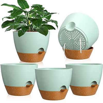 Utopia Home Plant Pots Indoor with Drainage - 7/6.6/6/5.3/4.8 Inches  Decorative