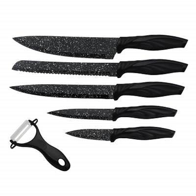 Kitchen Knife with Wooden Block, Set of 13 - Black - Yahoo Shopping