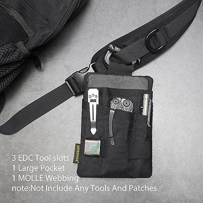  EDC Pouch, Pocket Organizer with Velcro, Nylon EDC