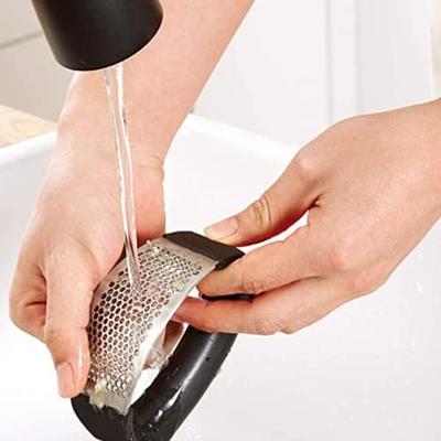 Garlic Press Crusher Squeezer Masher Mincer Stainless Steel Manual Kitchen  Tool