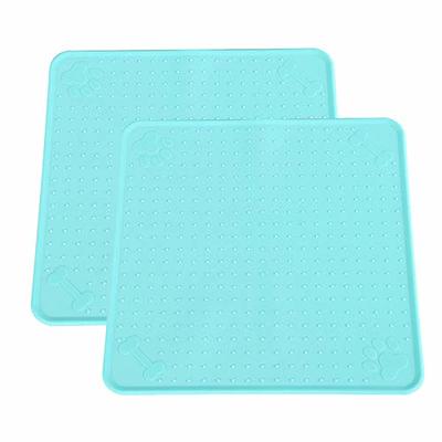 VCEPJH Absorbent Dog Mat for Food and Water Bowls - 2 Pack 32x20 inch Large Pet  Feeding