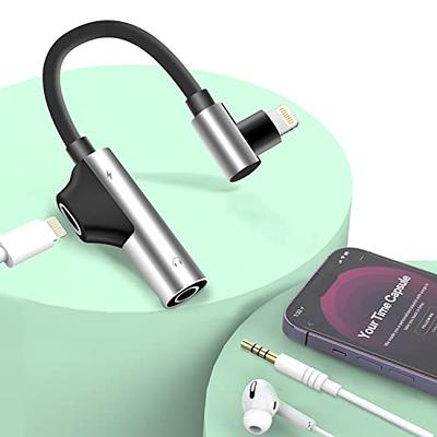[Apple MFi Certified]2 in 1 Audio Charging Cable Compatible with  iPhone,Lightning to 3.5mm Aux Cord Audio Jack Works with Car Stereo Speaker  Headphone