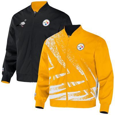 Pittsburgh Steelers Women's Wild Collective Faux Leather Bomber Jacket