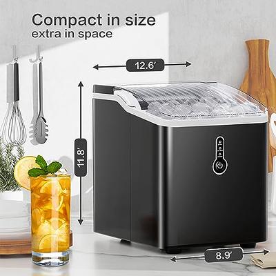 ZAFRO Ice Maker Countertop with Self-Cleaning, 26Lbs/24Hrs, 9 Cubes Ready  in 8 Mins, One-Click Operation, Compact Portable Ice Maker with Ice  Scoop/Basket for Home/Kitchen/Office/Bar, Black - Yahoo Shopping