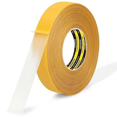  MILEQEE Double Sided Tape Heavy Duty,2in x 66FT(20m),Universal  High Tack, Sticky Resistente Clear Tape,Easy Use Transparent Tape，Strong  Wall Adhesive with Fiberglass Mesh : Office Products