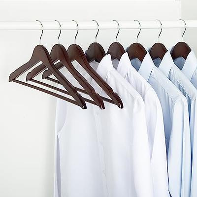 Cherry Wooden Shirt Hangers, 20-Pack | Honey-Can-Do