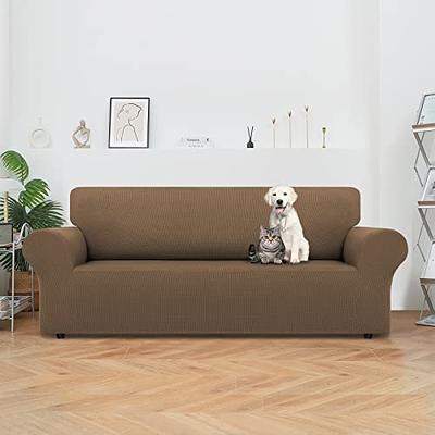 1pc Plain Waterproof Stretchy Sofa Seat Cushion Cover