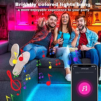 dalattin Smart WiFi Led Lights 100ft (2 Rolls of 50ft), Work with Alexa  Google Assistant, Voice