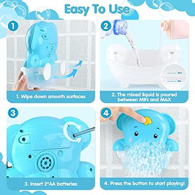 Toddlerino Bath Bubble Maker Toys - Bathtub Bubble Machine for