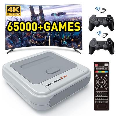 X Pro 2 Retro Game Console 45000 Retro Video Games WiFi 4k HDMI TV 4  Controllers