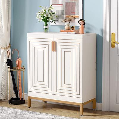 Shoe Cabinet with Doors, Shoes Storage Cabinet for Entryway, Shoe Rack  Organizer, White - Yahoo Shopping