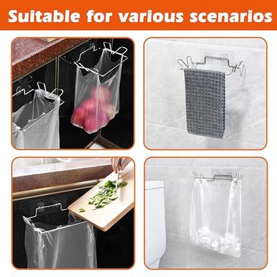 FIUPIA 6 Pcs Stainless Steel Trash Bag Holder, Portable Trash Bag Holder, Wall  Mount Hanging Garbage Bag Holder Rack, Plastic Bag Holder for Kitchen,  Bathroom, Camper, Rv - Yahoo Shopping