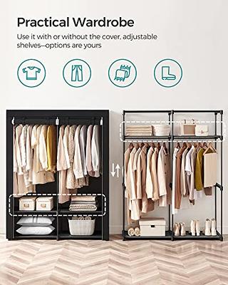 Clearance! Closet Storage,Non-woven Fabric Wardrobe Portable Closet Closet  Organizer Clearance Storage Wardrobes With 12 Shelves & 1 Clothes Hanging