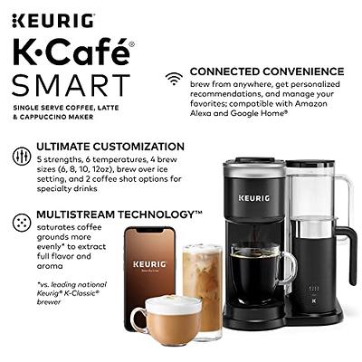 Keurig K-Supreme SMART Coffee Maker, MultiStream Technology, Brews 6-12oz  Cup Sizes, Black