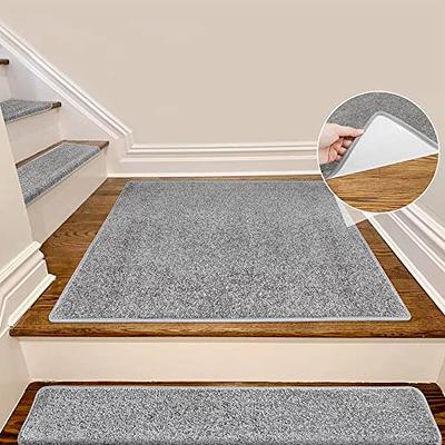 Non-Slip Indoor Stair Set of 14 Stair Treads Carpet Stair Rug Mat