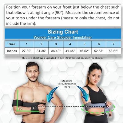 Wonder Care Left Right Shoulder Immobilizer Arm Sling Elastic Brace for  Clavicle Collar Bone Dislocation Subluxation Shoulder stabilizer  Compression Brace After Rotator Cuff Surgery - Yahoo Shopping