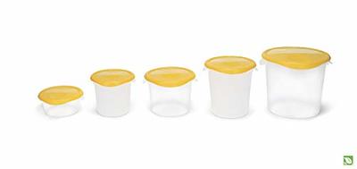 Rubbermaid 2 and 4 Qt. Yellow Round Polyethylene Food Storage Container Lid