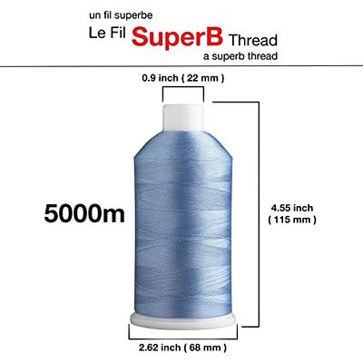 New brothread - 2 Huge Spools 5000M Each Polyester Embroidery Machine Thread  40WT for Commercial and Domestic Machines - White - Yahoo Shopping