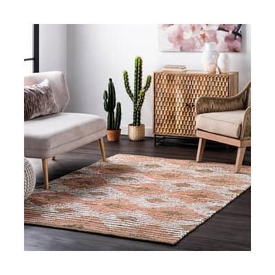 Boardwalk Hand Braided Jute And Denim Striped Blue Rug