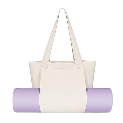 Yoga Bags For Women With Yoga Mats Bags Carrier Carryall Canvas Tote For  Pilates Gym Exercise Shoulder Bag For Travel Office Beach Workout