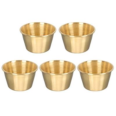 Small Sauce Cups, Stainless Steel Ramekin Dipping Sauce Cup, Commercial  Grade Individual Round Condiment cups (12, 1.5 oz.)