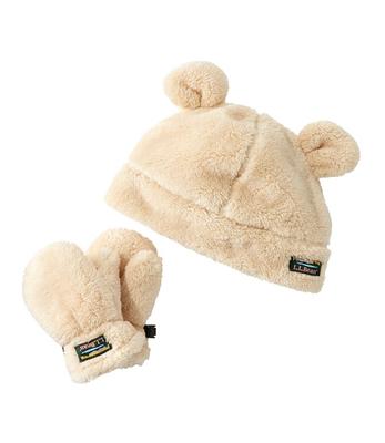 Toddlers' Hi-Pile Hat and Mitten Set Natural 2T-4T, Synthetic Fleece  L.L.Bean - Yahoo Shopping