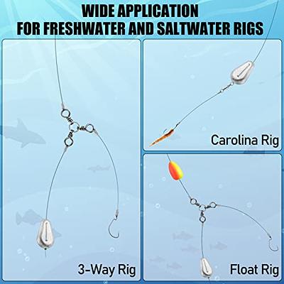 Dr.Fish 5 Pack Fishing No Roll Sinker Fishing Lead Weights Surf