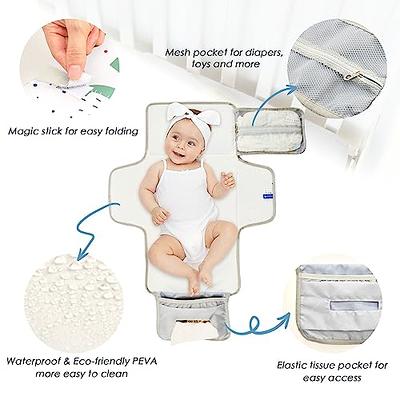 Portable Diaper Changing Pad, Waterproof Foldable Baby Changing