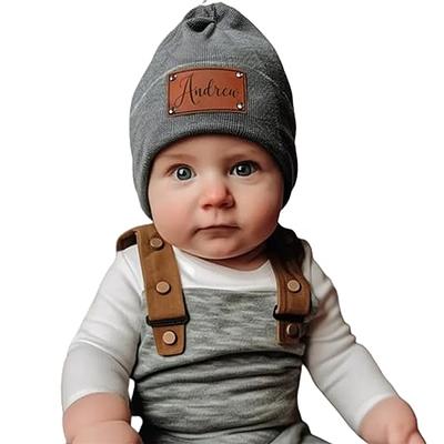 Custom Personalized Baby & Kids Baseball Caps Leather Engraved