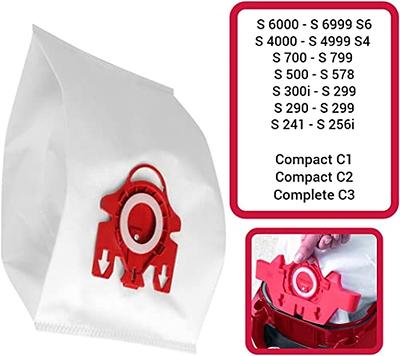 10 PCS Replacement Compatible AirClean 3D Efficiency Dust Bag for Miele  FJM,CompactC2,S241-256i,S290,S300i,S578,S700,S4,S6,Series Canister Vacuum