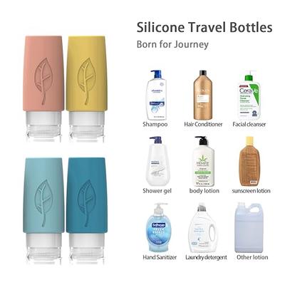 selizo 10 Leakproof Silicone Travel Bottles Squeeze Bottle