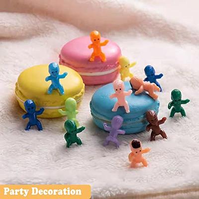 Zalmoxe 120pcs Mini Plastic BabiesTiny Baby Figurines for Baby Shower Ice  Cube Game, Small King Cake Babies Dolls Bulk Little Babies 1 Inch Party