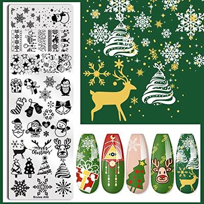  Biutee Nail Stamping Plates Nail Stamping Kit Flower Leaf  Geometry Line Butterfly Pattern Nail Stamp Plate with Nail Stamper Scraper  Storage Bag Gift Box Nail Stamp Templates for Nail Art Design