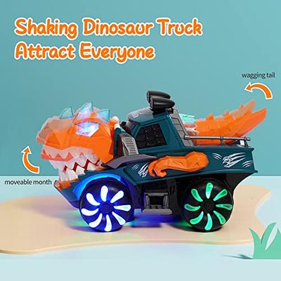 Monster Trucks - 2 Dinosaur Trucks + 2 Toy Dinosaurs