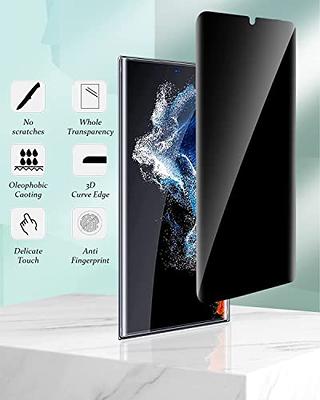[2+2 Pack] For Samsung Galaxy S24 Ultra Privacy Screen Protector+Camera  Cover, [High Sensitivity] 9H Tempered Glass Screen Film+Camera Lens  Protector