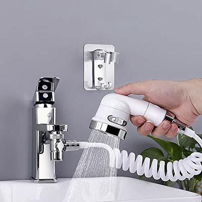 Rinseroo Tub Faucet Hose and Sprayer: Slips On to Tub Spout for Hair  Washing, Baby or Dog Bath. Bathtub Faucet Showerhead Attachment. Shower  Adapter for Tub Faucet. Fits All Tub Spouts Up