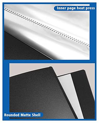 Folder with Plastic Sleeves 4 Pack 9x12 Black Portfolio Folder for Artwork Display Book 30 Pockets 60 Page Capacity