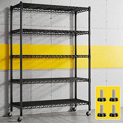 VEVOR Storage Shelf, 5-Tier Storage Shelving Unit, Stainless Steel Garage  Shelf, 70.9 x 17.7 x 70.9 inch Heavy Duty Storage Shelving, 1650 Lbs Total