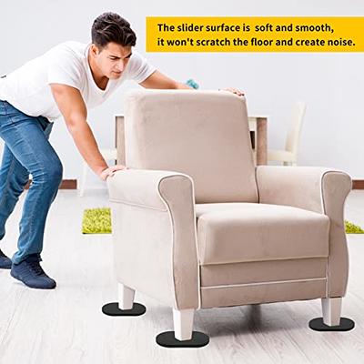 new space Felt Furniture Sliders, 8PCS 3 1/2 x 6 inch Reusable
