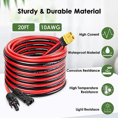  ZkeeShop Solar to XT60i 10AWG Extension Cable XT60I-F