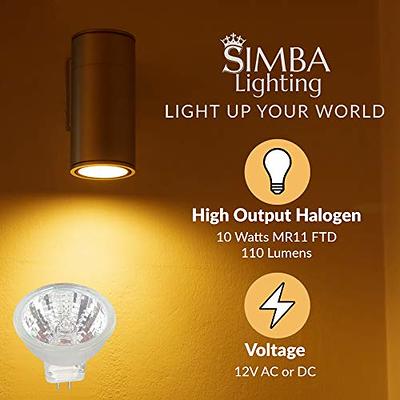 Simba Lighting 10 Watt 12 Volt MR11 Halogen Spotlight Bulbs (6