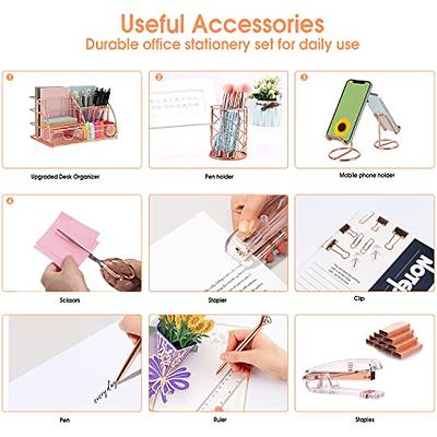 EOOUT Gold Desk Accessories, Desk Organizers and Accessories Cute Office  Supplies for Women Desk - Yahoo Shopping