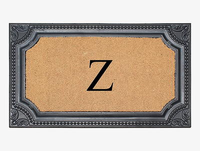 A1 Home Collections A1HC Natural Coir Monogrammed Entrance Door