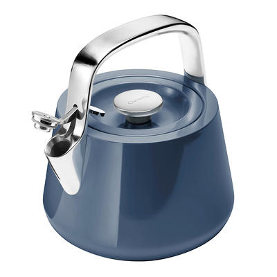 Creative Home 10 Cups Blue Stainless Steel Whistling Tea Kettle