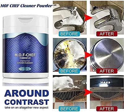 2pcs Mof Chef Cleaner Powder-heavy Oil Stain Powder Cleaner,all