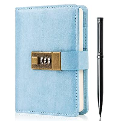 Lock Diary with Pen Set Journal for Women Teenagers Diary for Girls Age  8-12, A5 240 Pages Colorful Side Journal with Lock, Refillable Leather  Journal